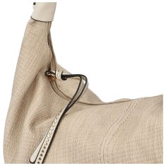 Coveri WORLD Elegantní dámská koženková kabelka přes rameno Guro, béžová