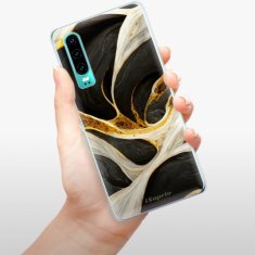 iSaprio Silikonové pouzdro - Black and Gold pro Huawei P30