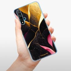 iSaprio Silikonové pouzdro - Gold Pink Marble pro Huawei Nova 5T