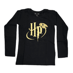 Eplusm Dívčí tričko s dlouhým rukávem Harry Potter Černá 164 / 12–14 roků