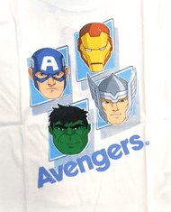 Eplusm Chlapecké tričko Avengers 128 / 7–8 roků Bílá