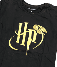 Eplusm Dívčí tričko s dlouhým rukávem Harry Potter Černá 164 / 12–14 roků