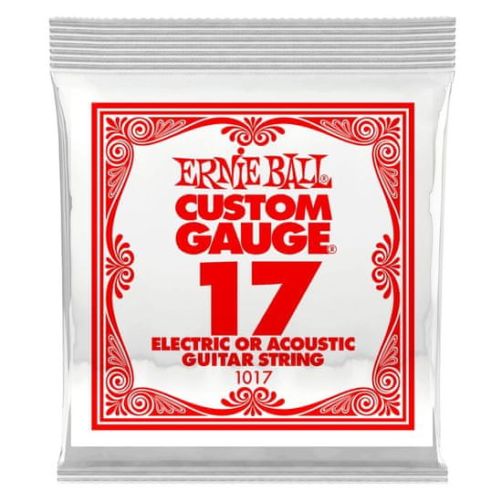 Ernie Ball 1017 .017 Electric Plain Single String - jednotlivá struna - 1ks