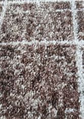 4sleep Kusový koberec PANAMERO 09 hnědý Hnědá PANAMERO 60/60/110 160x220 Do 0,9cm Geometrické tvary