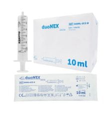 ZARYS Injekční stříkačka duoNEX, 2 dílná, Luer, sterilní, 2ml,3ml,10ml, 100ks Objem: 10 ml