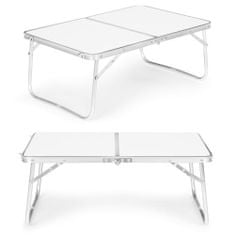ModernHome HTA40B WHITE Turistický malý skládací stolek 60 x 40 cm bílý