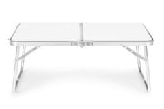 ModernHome HTA40B WHITE Turistický malý skládací stolek 60 x 40 cm bílý
