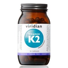 VIRIDIAN nutrition Vitamin K2, 90 kapslí