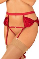 Obsessive Dámský podvazkový pás + Ponožky Gatta Calzino Strech, červená, L/XL