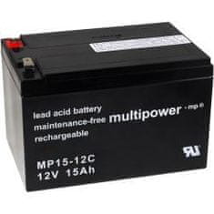 POWERY Akumulátor multipower MP15-12C hluboký cyklus