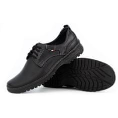 Pánská kožená obuv 221GT černá velikost 45