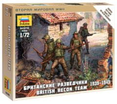 Zvezda figurky britský průzkumný tým, Wargames (WWII) 6226, 1/72