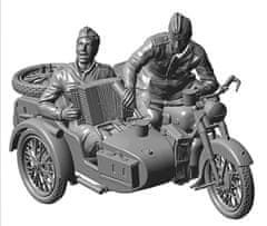 Zvezda figurky motocykl M-72 s posádkou, Model Kit 3639, 1/35