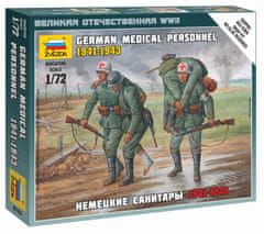 Zvezda figurky němečtí zdravotníci, Wehrmacht, 1941-43, Wargames (WWII) 6143, 1/72
