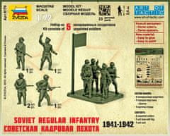 Zvezda figurky sovětská pěchota, 1941-42, Wargames (WWII) 6179, 1/72