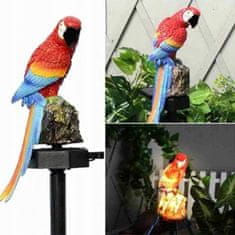 BEMI INVEST Zahradní solární světlo Papoušek