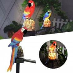 BEMI INVEST Zahradní solární světlo Papoušek