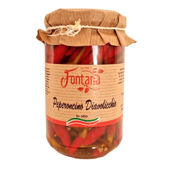 Agricola Fontana Italská chilli paprika Diavolicchio v oleji, 290 g