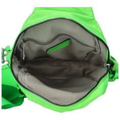Paolo Bags Módní dámský látkový batůžek Zuzanna, výrazná zelená