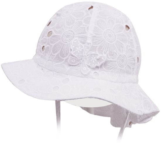 ROCKINO Dívčí letní klobouk vzor 3330 - bílý