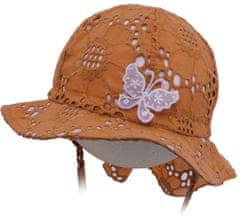 ROCKINO Dívčí letní klobouk vzor 3330 - hnědý, velikost 46