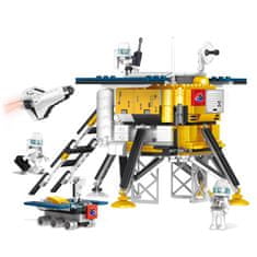 Cogo City stavebnice Lunární modul s kosmonauty kompatibilní 595 dílů