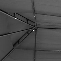 Greatstore Altán se střechou antracitový 400 x 300 x 270 cm ocel