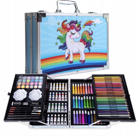 Velká sada na kreslení v kufřík Unicorn Jednorožec