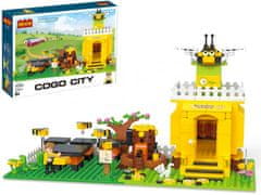 Cogo City stavebnice Včelí farma kompatibilní 468 dílů