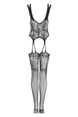 Obsessive Bodystocking, černá, S/M/L