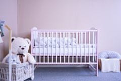 NEW BABY Dětská postýlka ELSA bílo-růžová