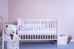 NEW BABY Dětská postýlka ELSA Zebra bílo-růžová