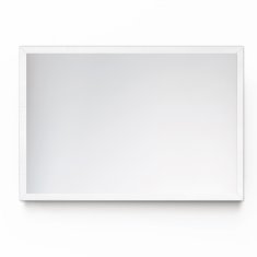 tulup.cz Dekorativní obdélníkové zrcadlo bílý MDF rám 70x50 cm Bílý