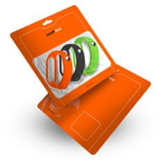RhinoTech Řemínky pro Xiaomi Mi Band 5 (3-pack černá, oranžová, zelená), RTACC227
