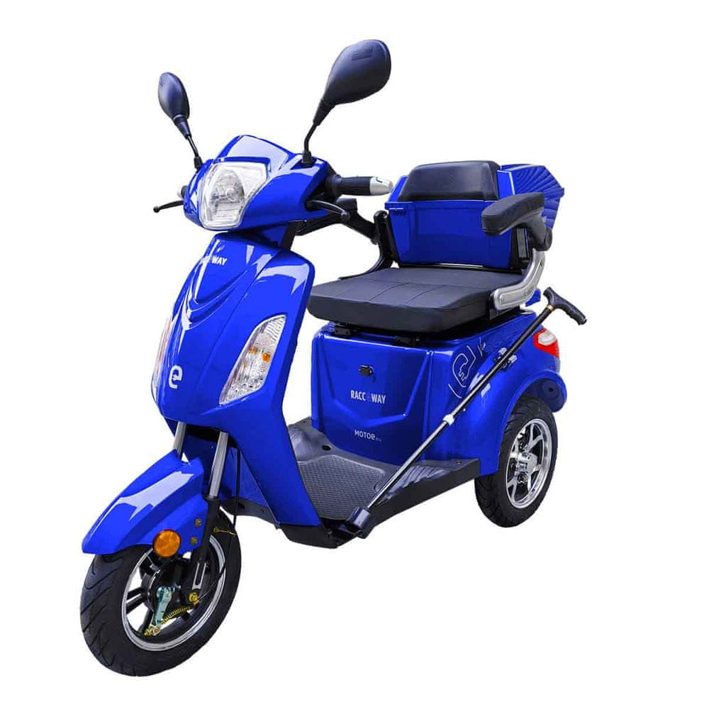 Levně RACCEWAY Elektrický tříkolový vozík VIA-MS09, modrý lesklý
