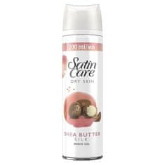 Gillette Gel na holení s bambuckým máslem pro suchou pokožku Satin Care (Shave Gel) 200 ml
