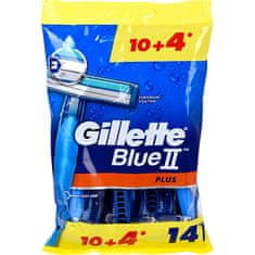 Gillette Pánská jednorázová holítka Gillette Blue2 Plus 10+4 ks