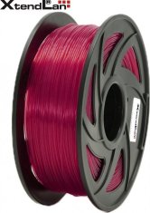 XtendLan XtendLAN PLA filament 1,75mm průhledný červený 1kg
