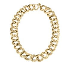 Breil Výrazný pozlacený náhrdelník Hyper TJ3043