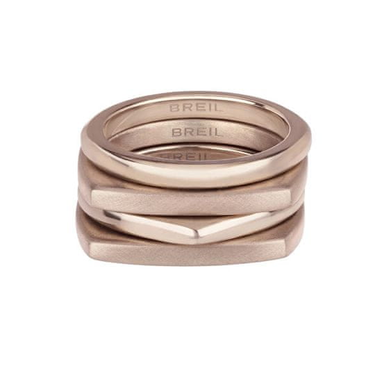 Breil Moderní sada bronzových prstenů New Tetra TJ302