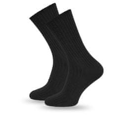 SOKKO 12x Dámské dlouhé černá ponožky bez tlaku 39-41