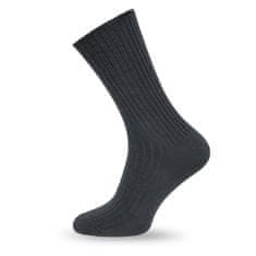 SOKKO 12x Dámské dlouhé grafitové ponožky bez tlaku 36-38
