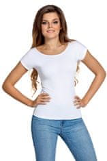 Babell Babell Dámské tričko s krátkým rukávem KITI bílé 3XL