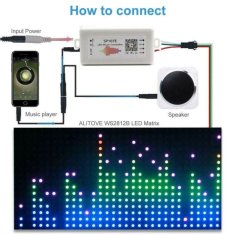 HADEX Bluetooth ovládač SP107E pro LED pásek RGB - barevná hudba
