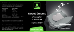 FIT-STYL.CZ Sweet Dreams - doplněk stravy s L-Tryptophanem (300mg) a vitamínem B6, 60 kapslí / 24,9g