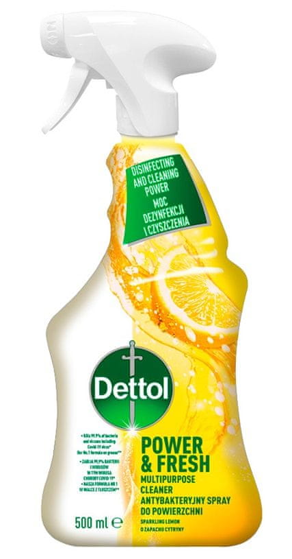 Levně Dettol Antibakteriální sprej na povrchy Citron a Limeta 500 ml
