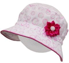 ROCKINO Dívčí letní klobouk vzor 3351 - bílorůžový, velikost 48