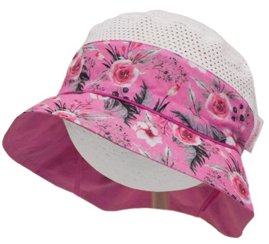 ROCKINO Dívčí letní klobouk vzor 3235 - růžový