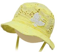 ROCKINO Dívčí letní klobouk vzor 3346 - žlutý, velikost 46