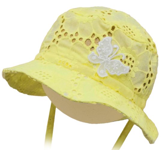 ROCKINO Dívčí letní klobouk vzor 3346 - žlutý